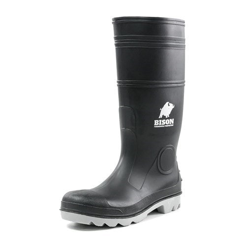 BISON BLACK SAFETY GUMBOOT