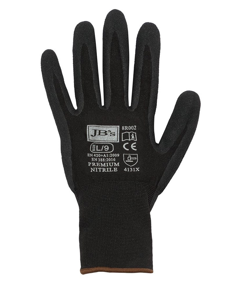 GENERAL PURPOSE NITRILE SAFETY GLOVES 15 GAUGE,  Excellent Grip in Wet and Dry, Abrasion Protection. Multi Use