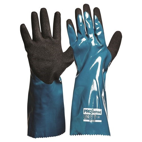 PROCHEM NITRILE CHEMICAL SAFETY GLOVES, SUPERIOR PROTECTION, Liquid Repellence to wide range of Chemicals, comfortable and high Sensitivity