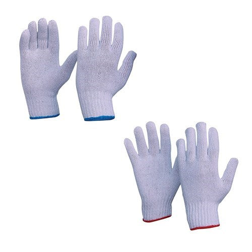 KNITTED POLY/COTTON GLOVE LINERS, Ambidextrous, Multi Use, Keep Fingers Warm