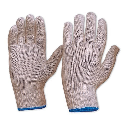 100%COTTON KNITTED SAFETY GLOVES, Use Alone or as a Liner