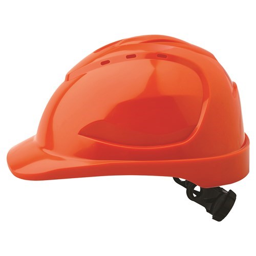 VENTED HARD HAT WITH RATCHET SIZE ADJUSTER, 9 VENTS.  FULLY CERTIFIED, ABS MATERIAL MANY COLOURS AVAILABLE