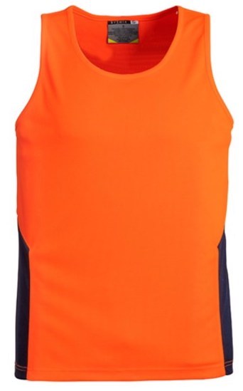 HI-VIS SQUAD SINGLET - Strong and Durable | Polyester | Quick Dry