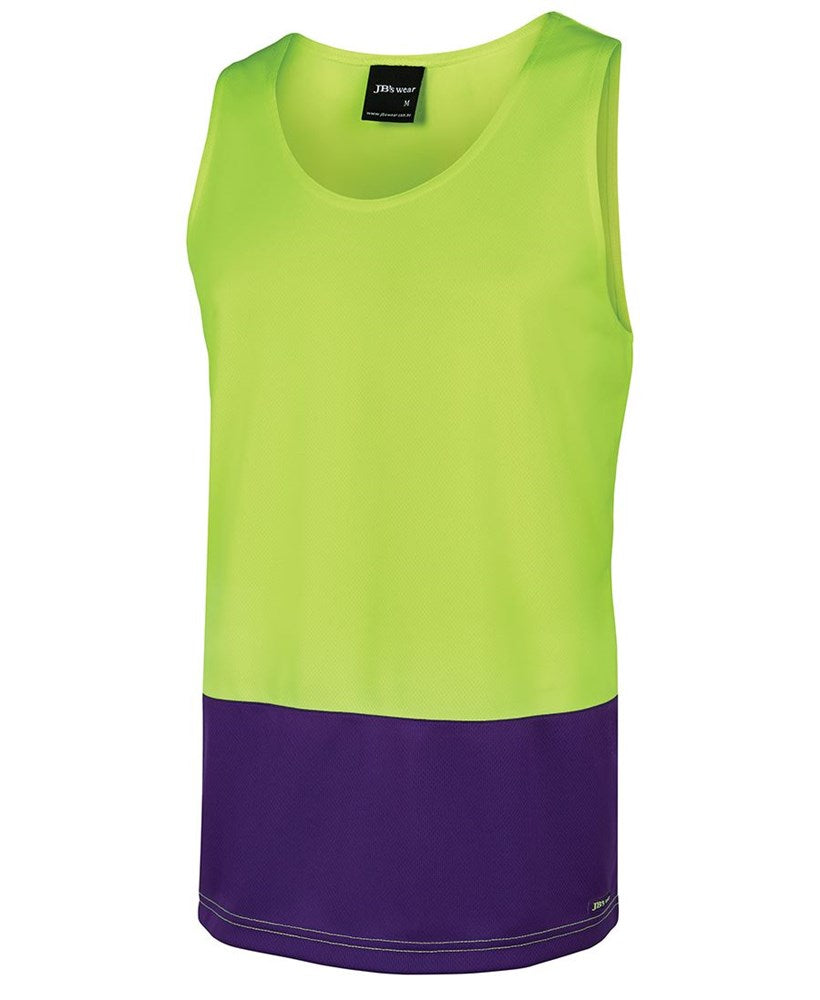 TRADITIONAL HI VIS SINGLET - Polyester | Moisture Wicking Fabric | Stay Dry