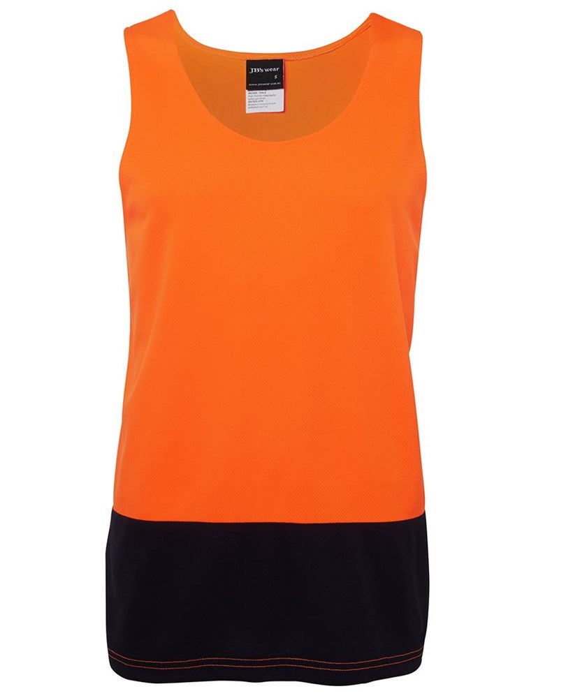 TRADITIONAL HI VIS SINGLET - Polyester | Moisture Wicking Fabric | Stay Dry