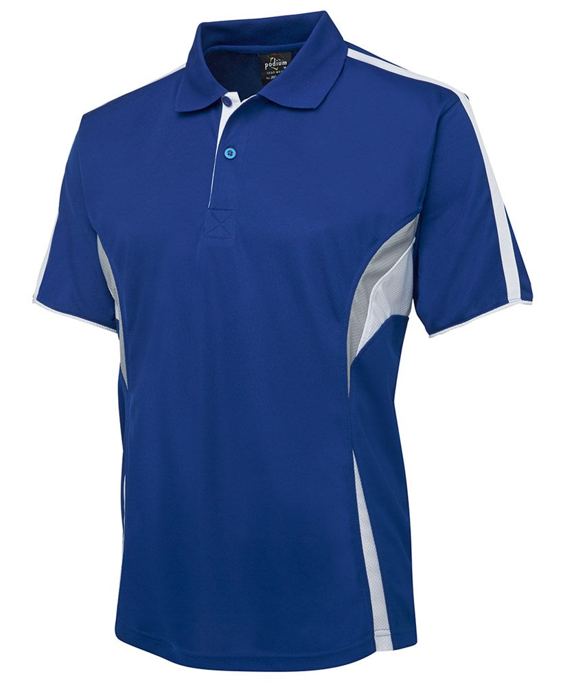 PODIUM POLO SHIRT - Side Swirl, Short Sleeve