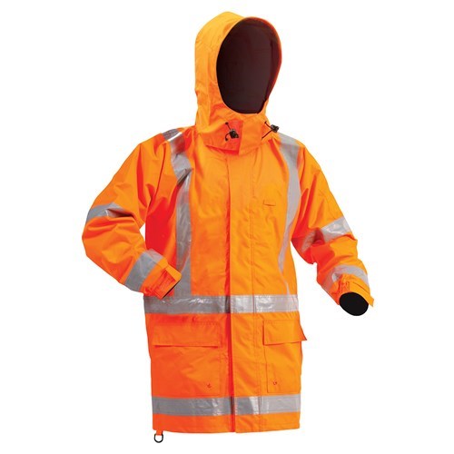 BISON STAMINA RAIN SHELL JACKET , TTMC-W17, WATERPROOF X-BACK
