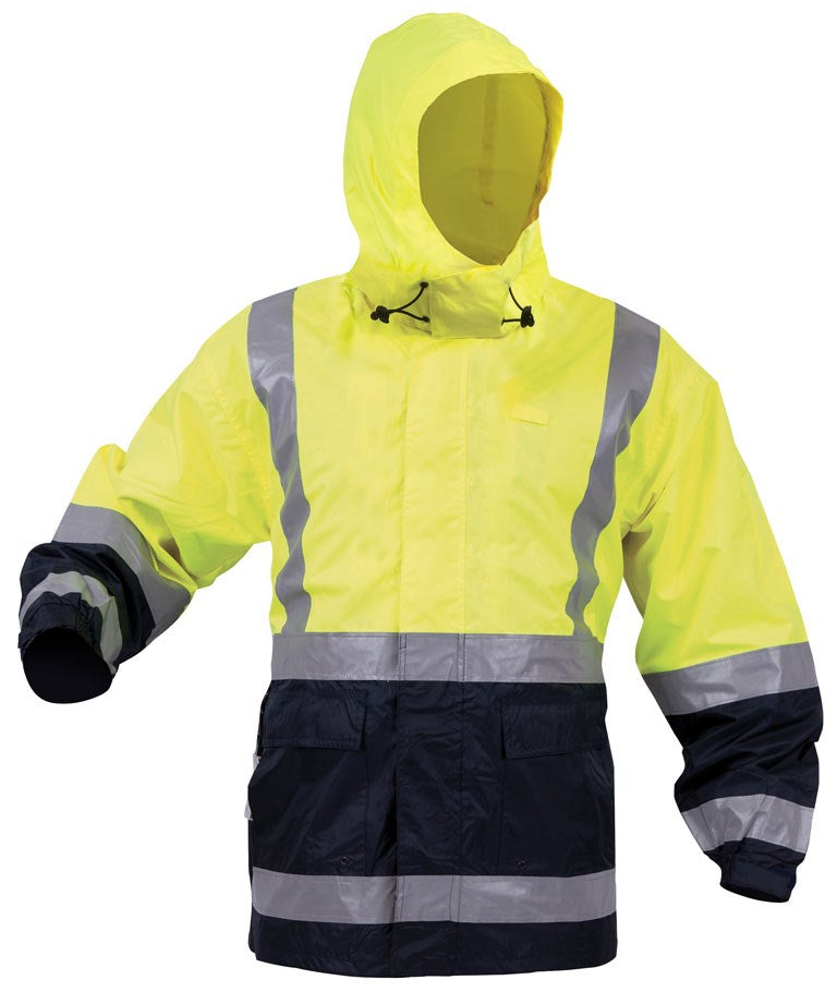 BISON  STAMINA RAIN SHELL JACKET, WATERPROOF, MESH LINED
