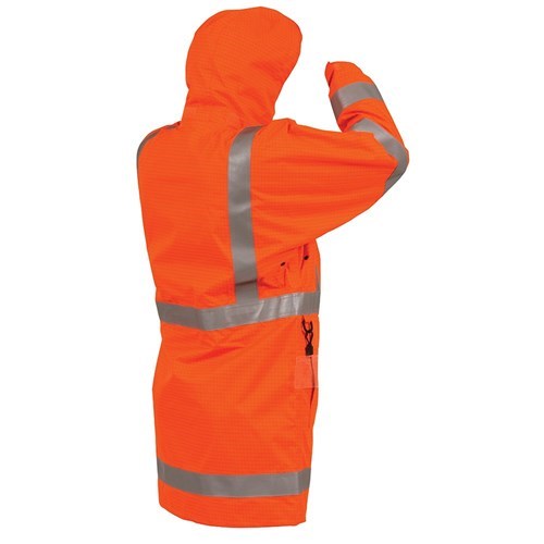 BISON FIRE RETARDANT ANTISTATIC TTMC-W17 JACKET, FLEECE LINED, WATERPROOF
