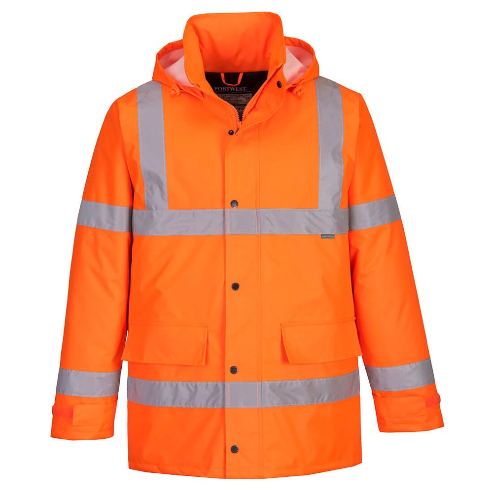 PW CYCLONE HI VIS JACKET - WATERPROOF, HARD WEARING