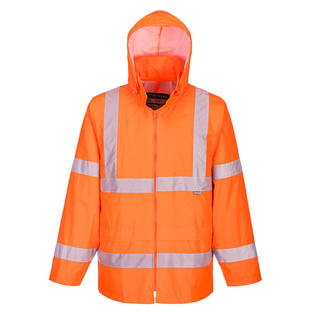 PW TORNADO LIGHTWEIGHT RAIN JACKET, HI VIS, WATERPROOF