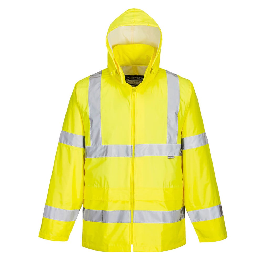 PW TORNADO LIGHTWEIGHT RAIN JACKET HI VIS WATERPROOF