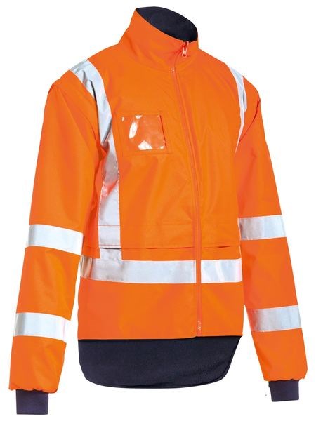 BISLEY TTMC-W17 5 in 1 WATERPROOF JACKET WITH  ZIP-OUT REVERSIBLE VEST