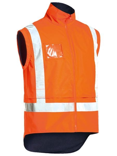 BISLEY TTMC-W17 5 in 1 WATERPROOF JACKET WITH  ZIP-OUT REVERSIBLE VEST
