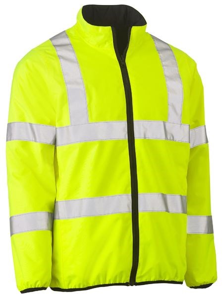 BISLEY PUFFER JACKET HI VIS REVERSIBLE AND WATERPROOF