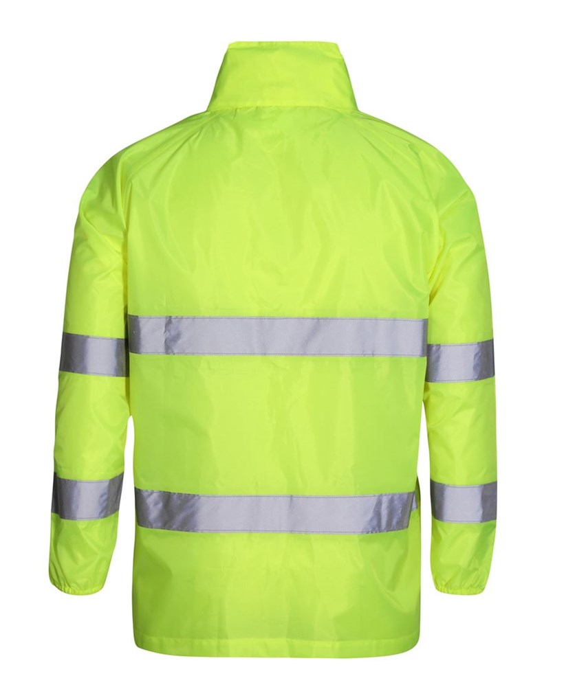 HI-VIS WATERPROOF JACKET, REFELCTIVE TAPE, "BE SEEN- BE SAFE"