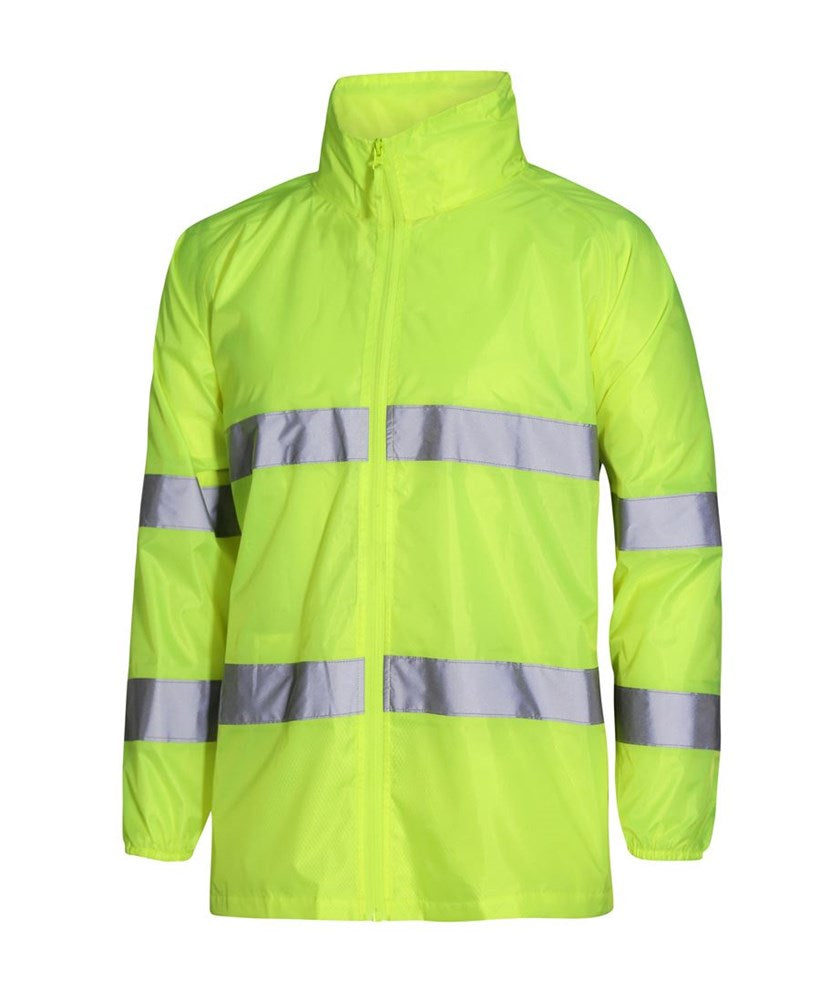 KIDS HI VIS SAFETY JACKET, WATERPROOF, REFELCTIVE TAPE, "BE SEEN-BE SAFE"
