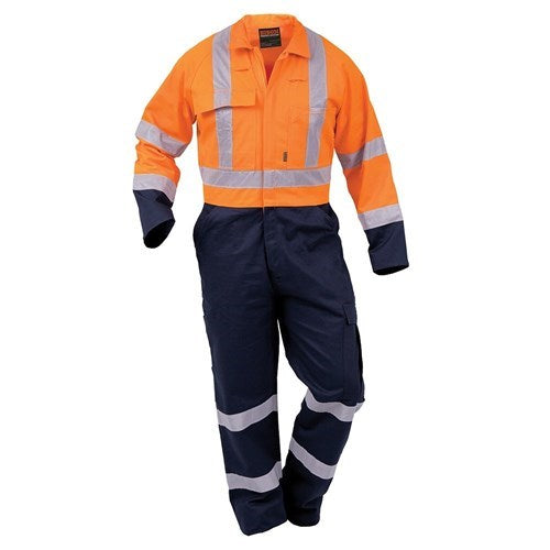 003 OVERALLS , COTTON, HEAVY WEIGHT,  REFLECTIVE TAPE