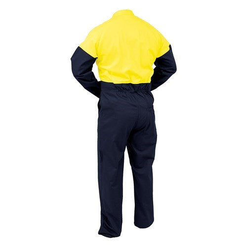 005 HI VIS COTTON ONERALLS, HEAVY WEIGHT, DAY ONLY