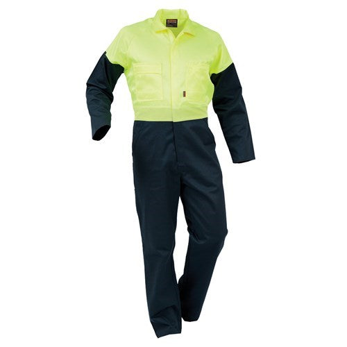 WORKZONE HI VIS OVERALLS - DAY ONLY POLYCOTTON