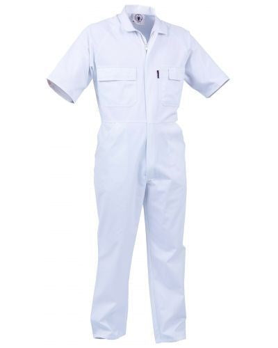 OVERALLS - WHITE, SHORT SLEEVE, SIZE 3 ONLY