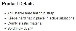 HARD HAT CHIN STRAP