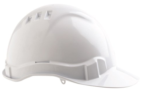 V6 VENTED HARD HAT ,FULL BRIM, PUSHLOCK ADJUST