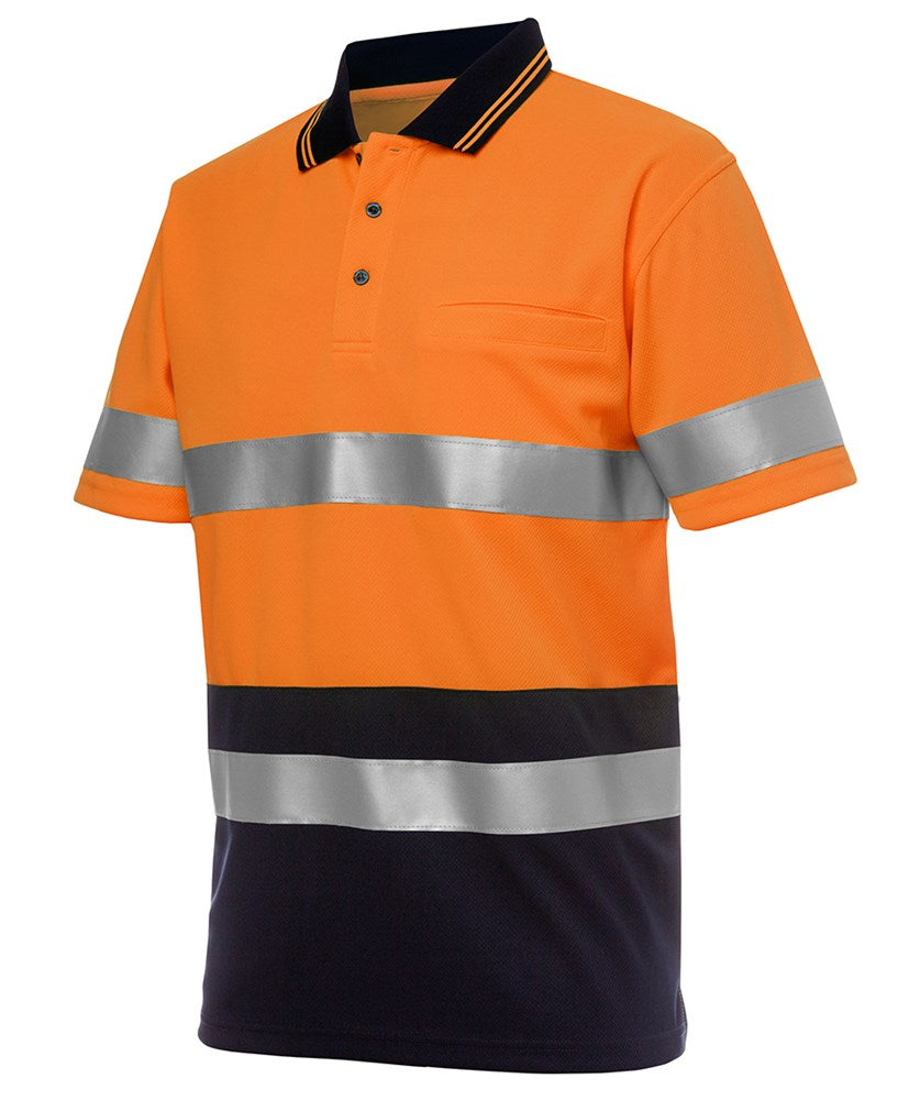 TRADITIONAL HI-VIS POLO SHIRT - Day/Night Use | Reflective Tape | Short Sleeve