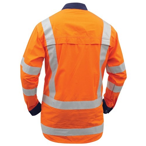 COTTON TTMC-W17 WORK SHIRT - Hi-Vis | Light Weight