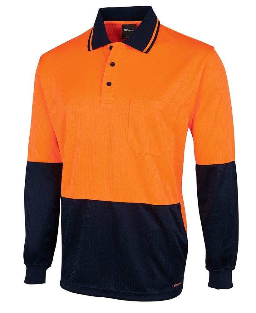 TRADITIONAL HI VIS POLO SHIRT - LONG SLEEVE, DAY USE