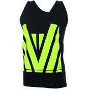 SPECIAL HI-VIS PRINT SINGLET - Front and Back