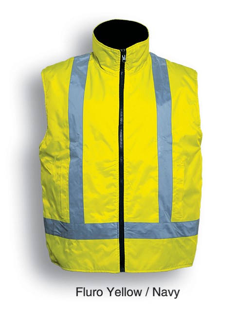 BOCINI HI VIS VEST, WATERPROOF AND REVERSIBLE