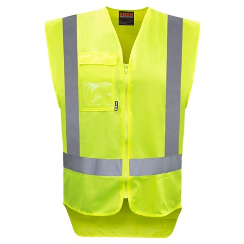 SLEEVELESS HI-VIS VEST TTMC-W17 COMPLIANT, ZIP