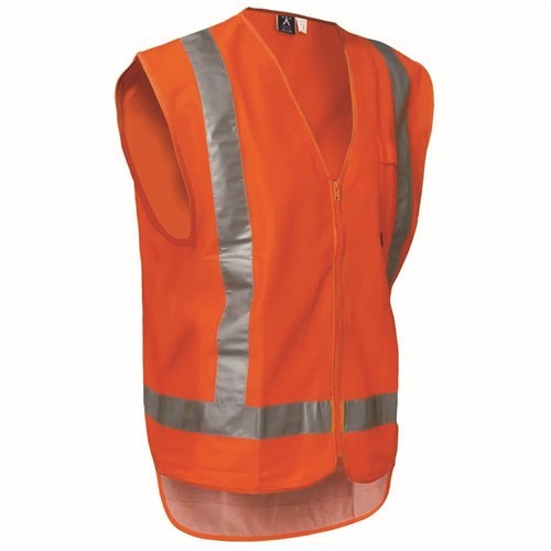 SLEEVELESS HI-VIS VEST TTMC-W17 COMPLIANT, ZIP