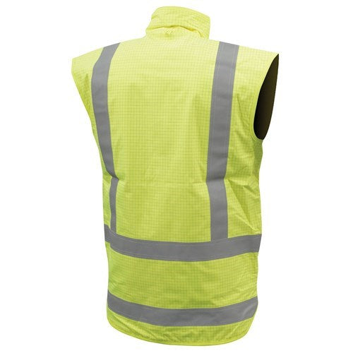 HI VIS VEST, FLEECE LINED, TTMC, FIRE RETARDANT