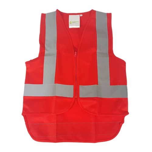 KIDS HI-VIS SAFETY VESTS - Zip-Up | Reflective Tape