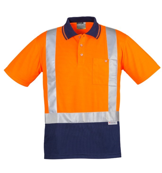 VISPRO HI-VIS POLO SHIRT - Day/Night Use | Reflective Tape | Short Sleeve