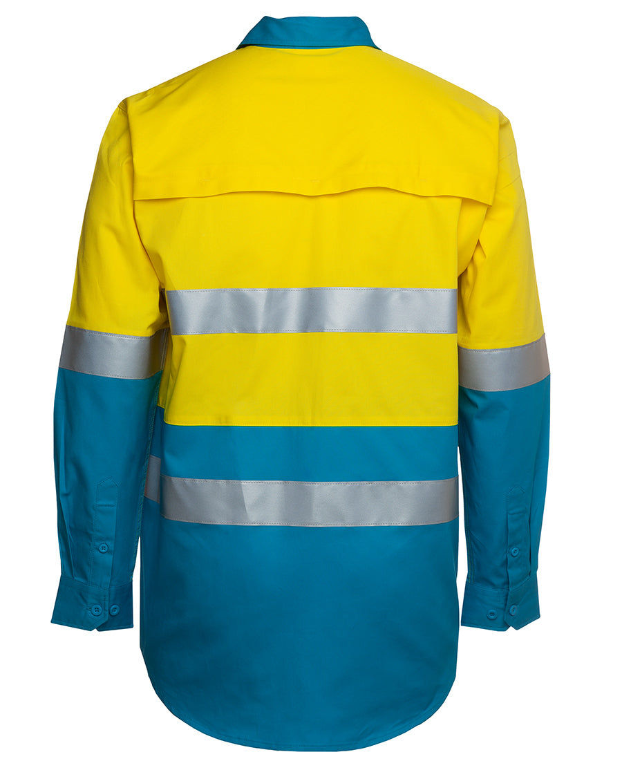 STAG HI VIS WORKSHIRT -  Long Sleeve | Cotton | Reflective Tape | Multi Colour Options