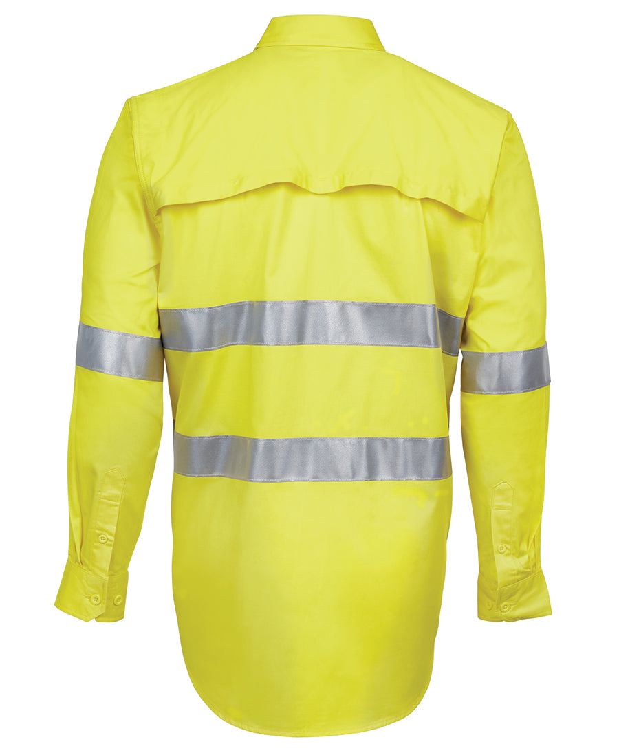 STAG HI VIS WORKSHIRT -  Long Sleeve | Cotton | Reflective Tape | Multi Colour Options