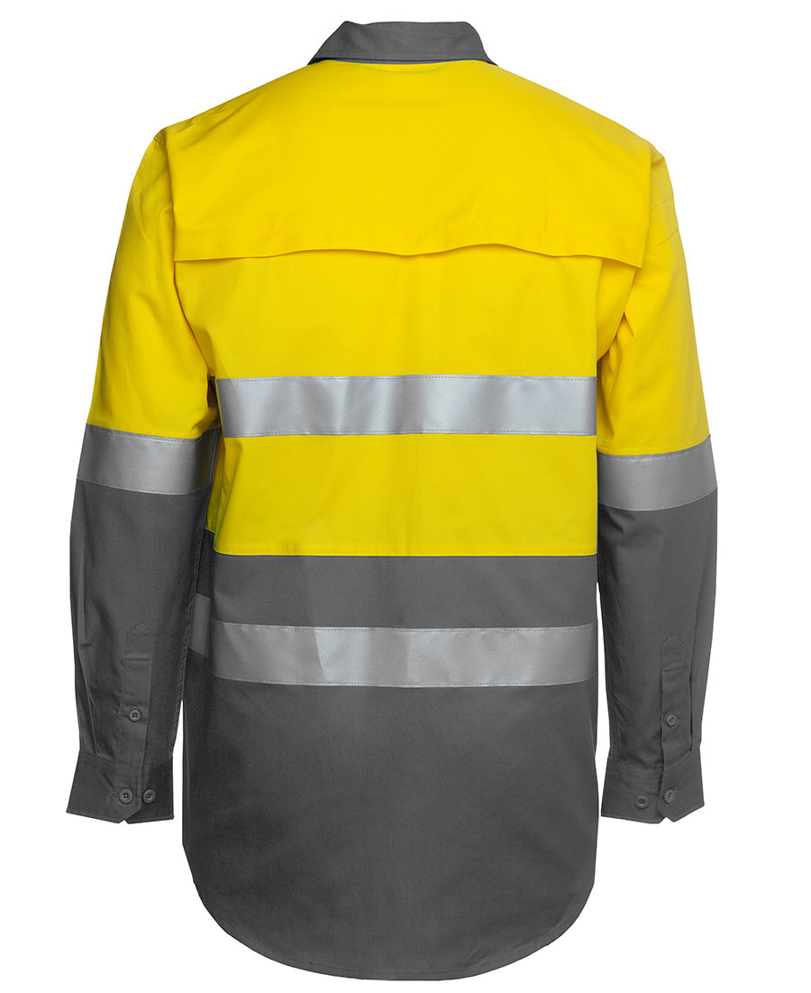 STAG HI VIS WORKSHIRT -  Long Sleeve | Cotton | Reflective Tape | Multi Colour Options