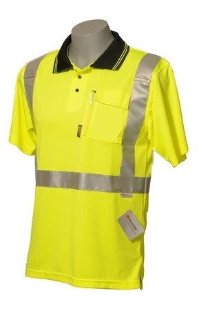 VISPRO HI-VIS POLO SHIRT - Day/Night Use | Reflective Tape | Short Sleeve