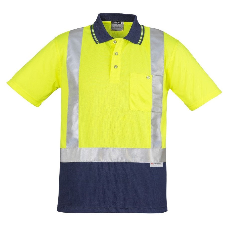 VISPRO HI-VIS POLO SHIRT - Day/Night Use | Reflective Tape | Short Sleeve